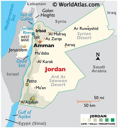 jordan country map.